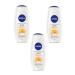 NIVEA Gel-car cream for shower milk apricot 250ml 3 pcs