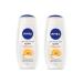 Nivea Gel-car cream for shower milk apricot 250ml 2 pcs