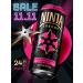 Ninja Star Energy Energetic strawberry-vanill with ginseng extract 24x0.45 liters