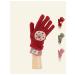 Women's winter gloves pink cookies wool - Buy Online on GoSupps.com