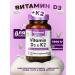 Bluebonnet Nutrition Vitamin D3 K2 5000 IU 60 vegetarian capsules