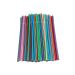 Colored flexible straws for drinks 100 pcs for parties
