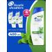 Head & Shoulders Hair Shampoo Mentolon 4 pcs