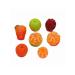 50 pcs mini food drinks doll accessories red white