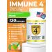 California Gold Nutrition Vitamin complex "Immune 4" 120 capsules