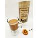 TURKISH EFENDI Coffee drink dibek with cream pistachios and ground coffee