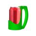 Holder 12OZ for energy of drinks with a 3D glass handle (green - Buy Online on GoSupps.com