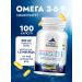 Nordic SunShine Omega -3 6 9 & vitamin d 100 fish oil capsules
