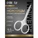 Manicure scissors "Premium" straight narrow 9.5 cm on the blis