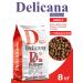 Delicana Dry feed for dogs of small breeds with beef 8 kg