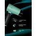 Stylish green hairdryer for fast laying