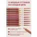 MMLIKA A set of Violet Matte lip pencils with sharpeners in a cap