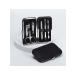 Elegant manicure set in a black case