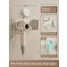 Holder for the hair dryer Magnetic-white with suction