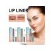 Contour pencil for lips with a tear -off nozzle