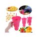 A glass of 1000ml for snacks and drinks 2B1 children and adults - Buy Online on GoSupps.com