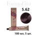 Farmavita Life Color Plus 5.62 Light Chestnut Purple-Red Permanent Cream Hair Dye 5 pcs.
