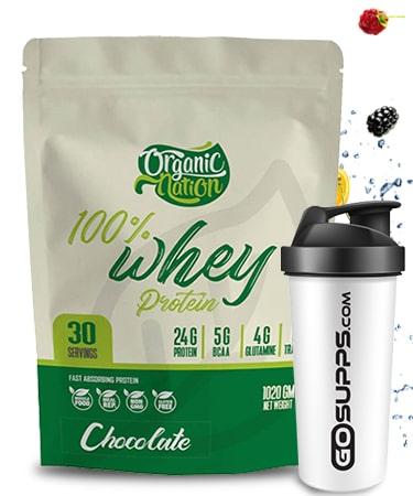 Organic Nation Whey Protein - 30 Servings+Free GoSupps Shaker