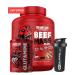 Big Ramy Labs RedRex Beef Mass Plus (Gainer ) 6 LB +  Glutamine 60 Servings + Shaker