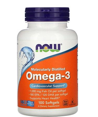 Now Foods Omega 3 1000 mg 100 Softgels