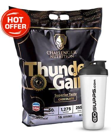 Challenger Nutrition Thunder Gain + Free Gosupps Shaker