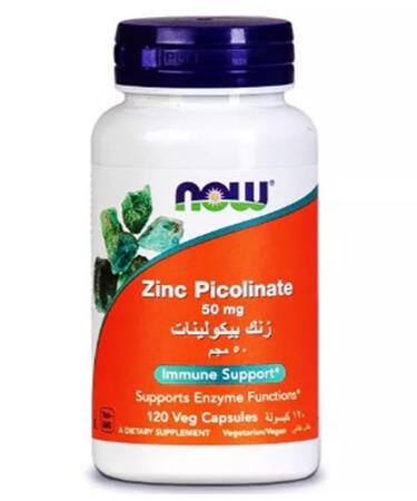 Now Foods Zinc Picolinate 50 mg 120 Veg Capsules