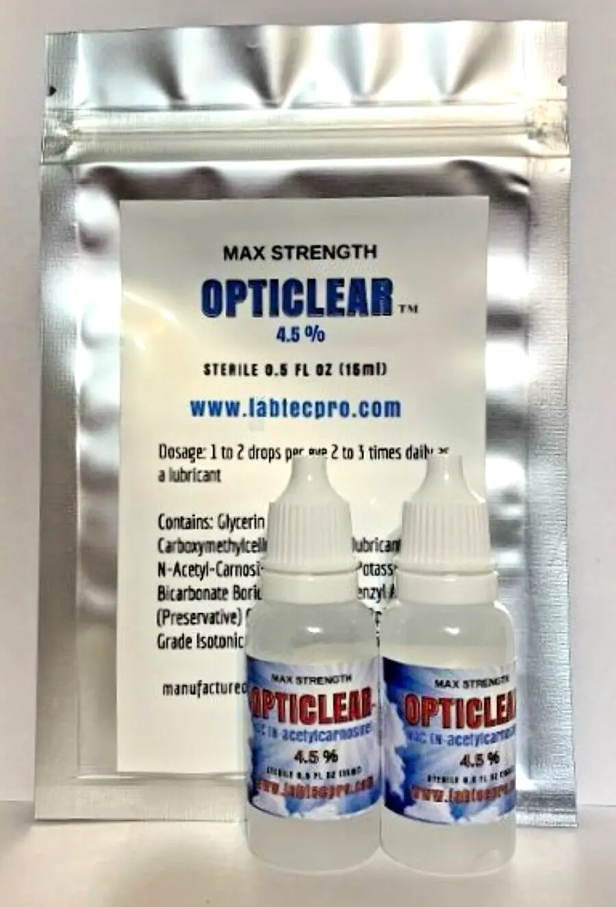 Opticlear Cataract Eye Drops 4.5 NAC 15 Ml 2 Pack N