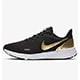Black/Metallic Gold Grain