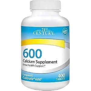 21st Century Calcium Supplement 600 400 Tablets - product information 2