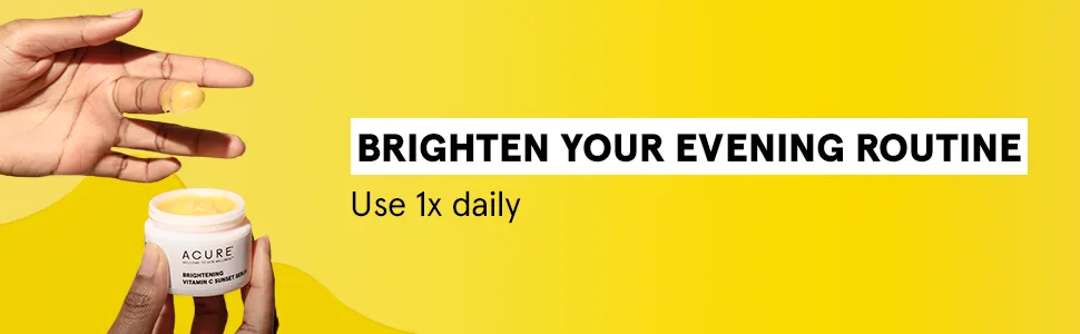 Acure Brightening Vitamin C Sunset Serum 1 fl oz (30 ml) - use 1x daily