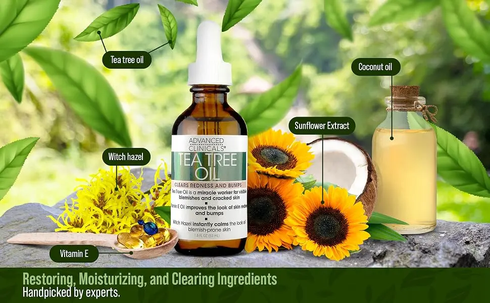 Advanced Clinicals Tea Tree Oil 1.8 fl oz (53 ml) - product information 3