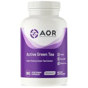 Advanced Orthomolecular Research AOR Active Green Tea 90 Vegetarian Capsules - AOR08067