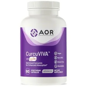 Advanced Orthomolecular Research AOR CurcuViva 60 Vegetarian Capsules - Curcuviva