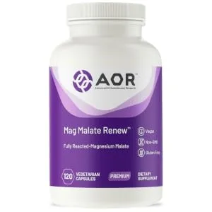 Advanced Orthomolecular Research AOR Mag Malate Renew 120 Vegetarian Capsules - AOR08211