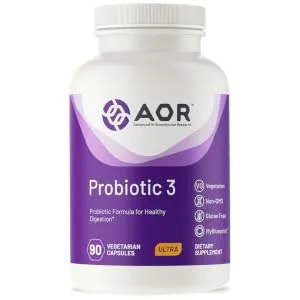 Advanced Orthomolecular Research AOR Probiotic 3 90 Vegetarian Capsules - AOR08999