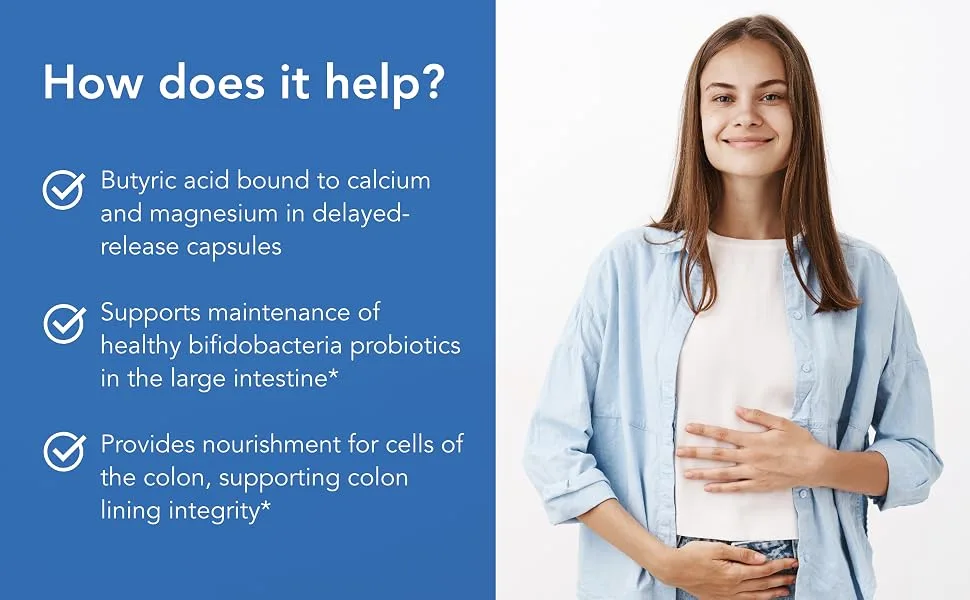 Allergy Research Group ButyrEn 100 Delayed-Release Vegetarian Capsules - How Does it Help