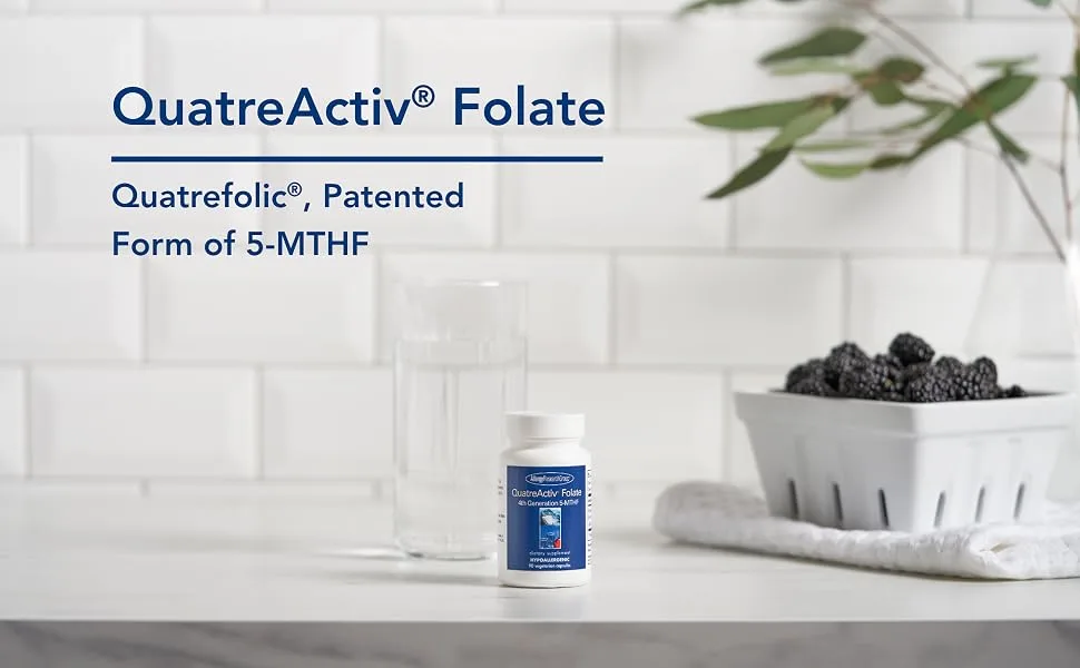 Allergy Research Group QuatreActiv Folate 4th Generation 5-MTHF 90 Vegetarian Capsules - QuatreActiv Folate