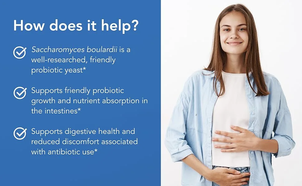 Allergy Research Group Saccharomyces Boulardii Friendly Probiotic Yeast 120 Vegetarian Capsules - How Does it Help