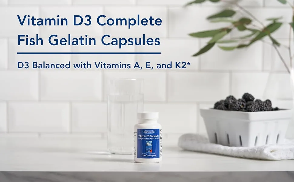 Allergy Research Group Vitamin D3 Complete 120 Fish Gelatin Capsules - Vitamin D3 Complete