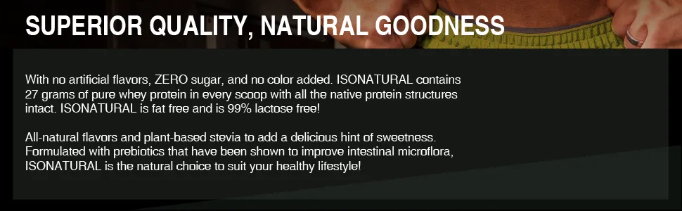 ALLMAX Nutrition IsoNatural Pure Whey Protein Isolate Chocolate 5 lbs - superior quality natural goodness protein stevia