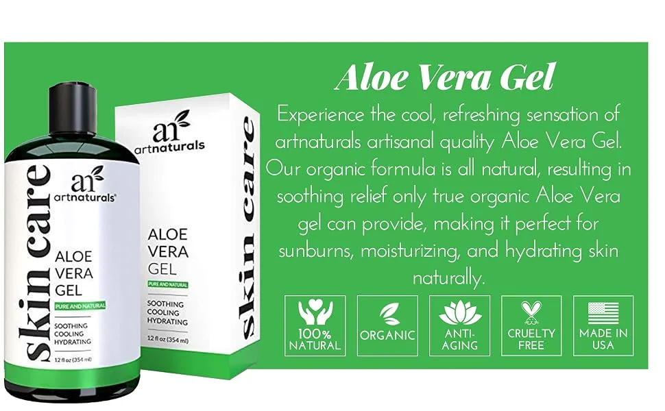 Artnaturals Aloe Vera Gel 12 fl oz (355 ml) - product information 2