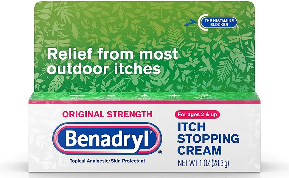 Benadryl Original Strength Itch Stopping Cream Ages 2+ 1 oz (28.3 g) - product information 1