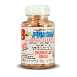 B-Fresh Solar Energy Gum Peppermint Planet 100 Pieces - Bubble Gum Flavor