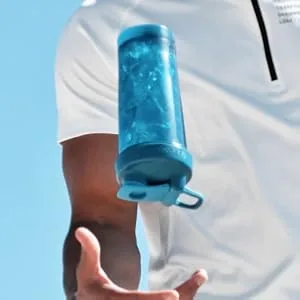 Blender Bottle Classic with Loop Ocean Blue 20 oz (600 ml) - leak-proof