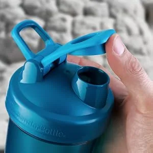 Blender Bottle Classic with Loop White 28 oz (828 ml) - leak-proof lid and Spoutguard