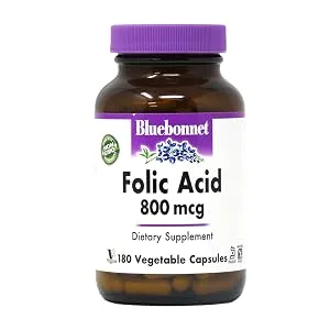 Bluebonnet Nutrition B-Complex 50 100 Vegetable Capsules - Folic Acid