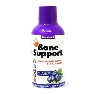 Bluebonnet Nutrition Liquid Bone Support Blueberry Flavor 16 fl oz (472 ml) - Bone Support
