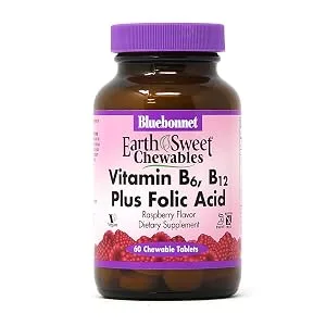 Bluebonnet Nutrition Liquid CelluarActive Methylcobalamin Vitamin B12 Raspberry Flavor 1000 mcg 2 fl oz (59 ml) - Vitamin B6, B12, Plus folic acid