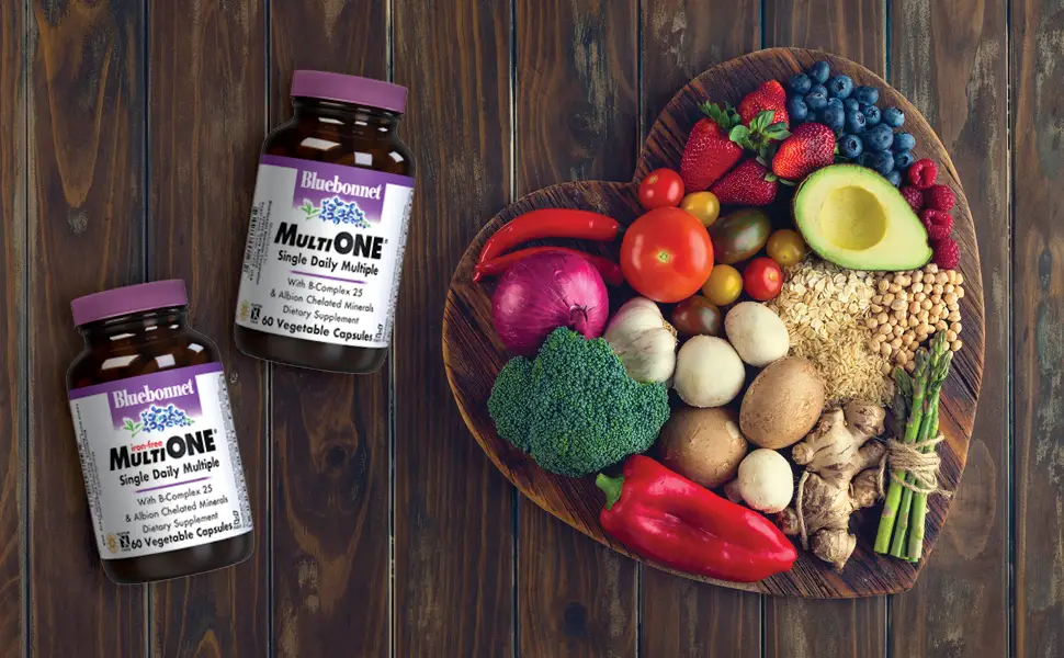 Bluebonnet Nutrition Multi One Single Daily Multiple Iron-Free 120 Vegetable Capsules - Multiple Family