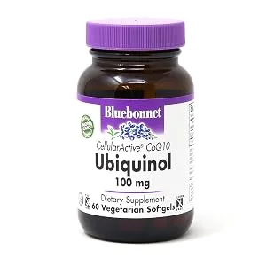 Bluebonnet Nutrition Ubiquinol  Cellullar Active CoQ10 200 mg 60 Veggie Softgels - 100 mg
